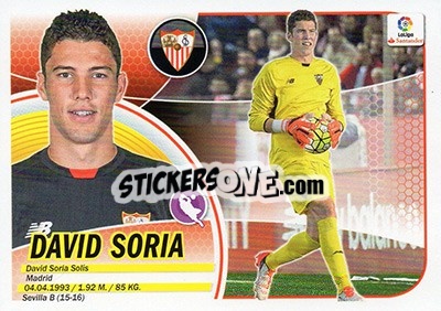 Sticker David Soria (2) - Liga Spagnola 2016-2017 n. 522 - Colecciones ESTE