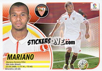 Sticker Mariano (3) - Liga Spagnola 2016-2017 n. 523 - Colecciones ESTE