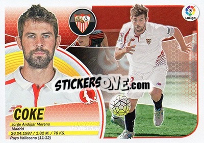 Sticker Coke (4) - Liga Spagnola 2016-2017 n. 524 - Colecciones ESTE