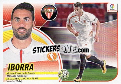 Sticker Iborra (12) - Liga Spagnola 2016-2017 - Colecciones ESTE