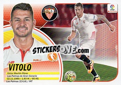Sticker Vitolo (13) - Liga Spagnola 2016-2017 n. 535 - Colecciones ESTE