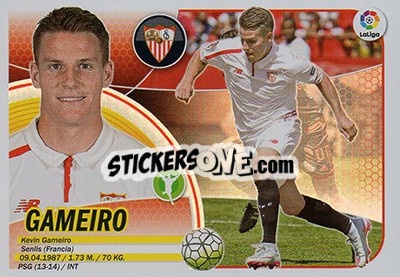 Cromo Gameiro (16) - Liga Spagnola 2016-2017 - Colecciones ESTE