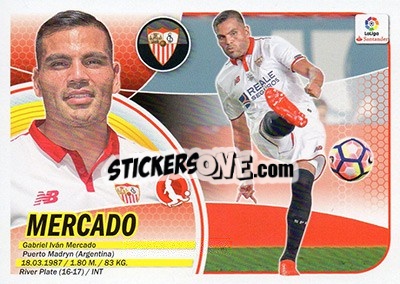 Sticker Mercado (4 BIS) - Liga Spagnola 2016-2017 n. 540 - Colecciones ESTE