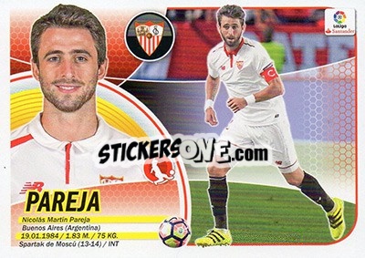 Sticker Pareja (5BIS) - Liga Spagnola 2016-2017 - Colecciones ESTE