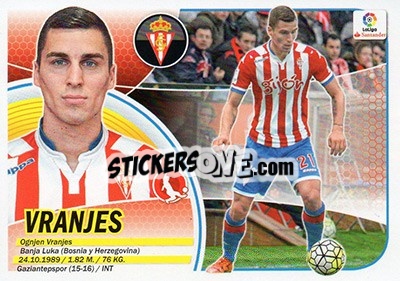 Sticker Vranjes (4) - Liga Spagnola 2016-2017 n. 554 - Colecciones ESTE