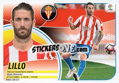 Sticker Lillo (7Ð) - Liga Spagnola 2016-2017 n. 557 - Colecciones ESTE