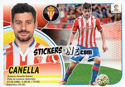 Sticker Canella (7B) - Liga Spagnola 2016-2017 n. 558 - Colecciones ESTE