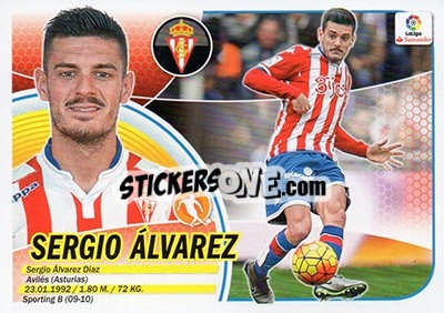 Sticker Sergio Álvarez (9) - Liga Spagnola 2016-2017 n. 560 - Colecciones ESTE