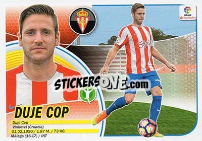 Sticker Duje Cop (16) - Liga Spagnola 2016-2017 n. 569 - Colecciones ESTE
