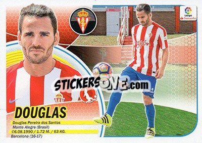 Sticker Douglas (3BIS) - Liga Spagnola 2016-2017 - Colecciones ESTE