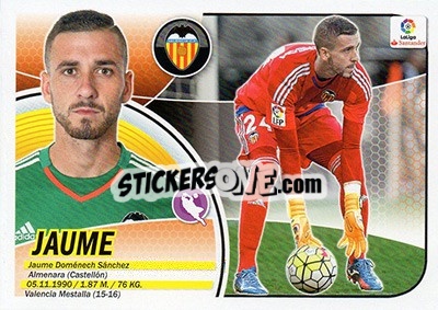 Cromo Jaume (2) - Liga Spagnola 2016-2017 n. 582 - Colecciones ESTE