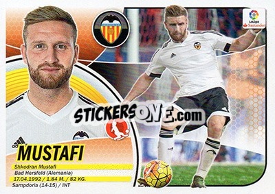Sticker Mustafi (4) - Liga Spagnola 2016-2017 n. 584 - Colecciones ESTE