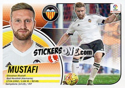 Cromo Mustafi (4) - Liga Spagnola 2016-2017 - Colecciones ESTE