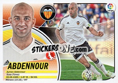 Sticker Abdenour (5) - Liga Spagnola 2016-2017 n. 585 - Colecciones ESTE