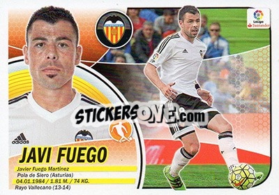 Sticker Javi Fuego (9B) - Liga Spagnola 2016-2017 n. 590 - Colecciones ESTE