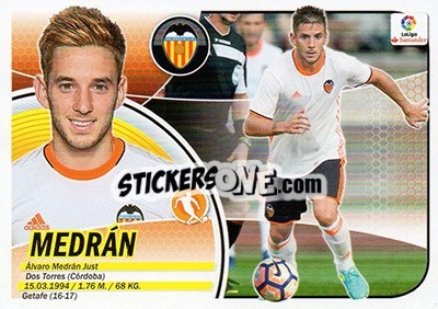 Sticker Medrán (11) - Liga Spagnola 2016-2017 n. 592 - Colecciones ESTE