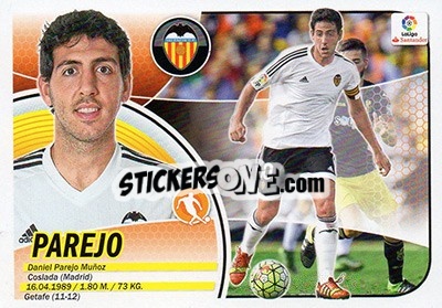 Sticker Parejo (12) - Liga Spagnola 2016-2017 n. 593 - Colecciones ESTE