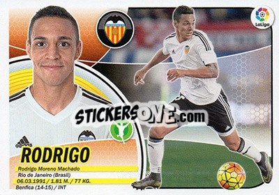 Sticker Rodrigo Moreno (14A) - Liga Spagnola 2016-2017 - Colecciones ESTE