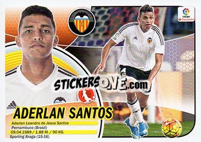 Sticker Aderlan Santos (6BIS) - Liga Spagnola 2016-2017 n. 601 - Colecciones ESTE