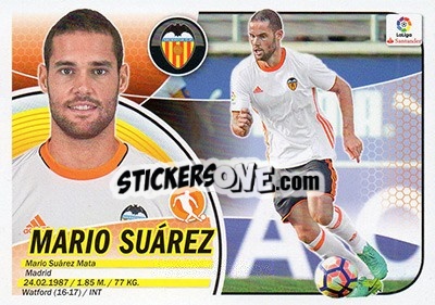 Sticker Mario Suárez (10BIS) - Liga Spagnola 2016-2017 n. 602 - Colecciones ESTE