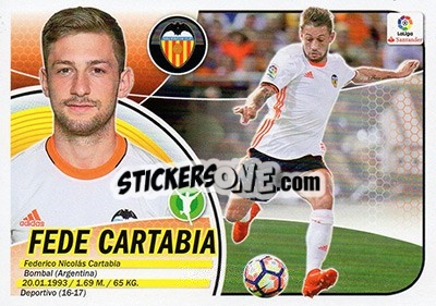 Cromo Fede Cartabia (15BIS) - Liga Spagnola 2016-2017 - Colecciones ESTE