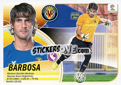 Sticker Barbosa (2) - Liga Spagnola 2016-2017 n. 612 - Colecciones ESTE