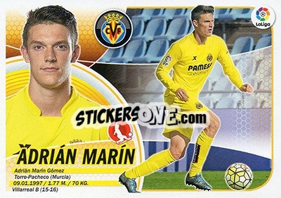 Sticker Adrián Marín (7B) - Liga Spagnola 2016-2017 - Colecciones ESTE