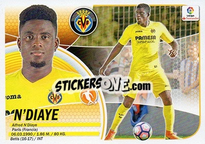 Figurina N'Diaye (8) - Liga Spagnola 2016-2017 - Colecciones ESTE