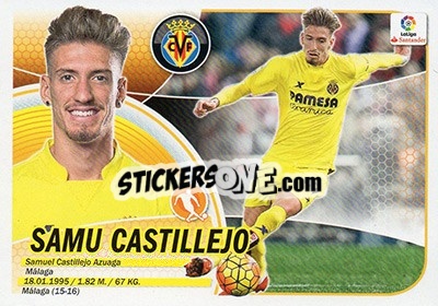 Sticker Samu Castillejo (13) - Liga Spagnola 2016-2017 n. 625 - Colecciones ESTE