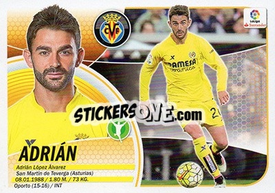 Cromo Adrián Lopez (14) - Liga Spagnola 2016-2017 - Colecciones ESTE