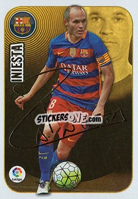Sticker Iniesta (8) - Liga Spagnola 2016-2017 n. 648 - Colecciones ESTE