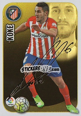Sticker Koke (9) - Liga Spagnola 2016-2017 n. 649 - Colecciones ESTE