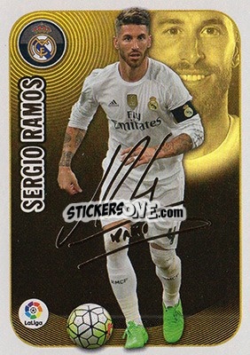 Sticker Sergio Ramos (15) - Liga Spagnola 2016-2017 n. 655 - Colecciones ESTE