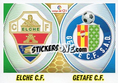 Sticker Escudos LaLiga 2 - Elche / Getafe (3) - Liga Spagnola 2016-2017 n. 663 - Colecciones ESTE