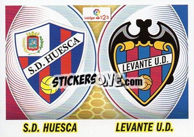 Figurina Escudos LaLiga 2 - Huesca / Levante (5) - Liga Spagnola 2016-2017 - Colecciones ESTE