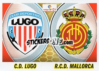 Sticker Escudos LaLiga 2 - Lugo / Mallorca (6) - Liga Spagnola 2016-2017 n. 666 - Colecciones ESTE