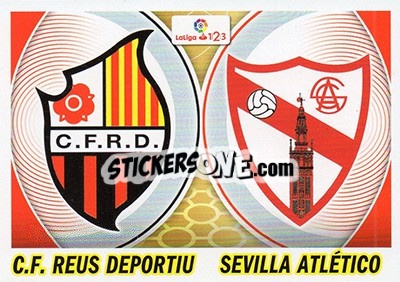Cromo Escudos LaLiga 2 - Reus / Sevilla Atlético (9)
