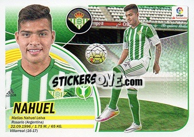 Sticker 2. Nahuel (Real Betis) - Liga Spagnola 2016-2017 n. 682 - Colecciones ESTE