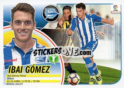 Sticker 31. Ibai Gómez (Deportivo Alavés) - Liga Spagnola 2016-2017 - Colecciones ESTE
