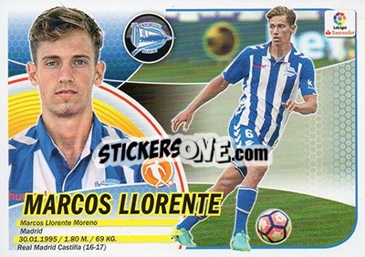 Cromo 54. Marcos Llorente (Deportivo Alavés)