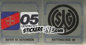 Figurina Wappen (Bayer 05 Uerdingen - Wattenscheid 09 )