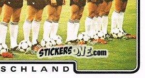 Sticker DFB-Mannschaft - German Football Bundesliga 1982-1983 - Panini