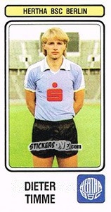 Cromo Dieter Timme - German Football Bundesliga 1982-1983 n. 12 - Panini