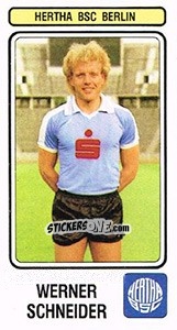 Cromo Werner Schneider - German Football Bundesliga 1982-1983 - Panini