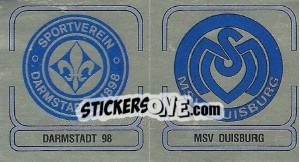 Cromo Wappen (Darmstadt 98 - Wappen (MSV Duisburg )