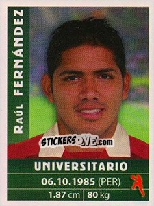 Cromo Raúl Fernández - Copa Cable Mágico 2009 - Panini