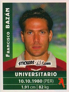 Cromo Francisco Bazán - Copa Cable Mágico 2009 - Panini