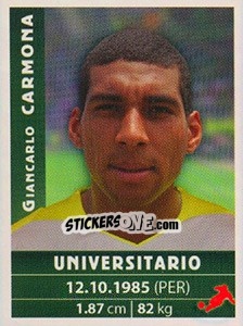 Sticker Giancarlo Carmona - Copa Cable Mágico 2009 - Panini