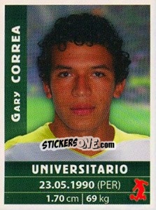 Figurina Gary Correa - Copa Cable Mágico 2009 - Panini