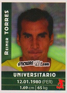 Sticker Rainer Torres - Copa Cable Mágico 2009 - Panini